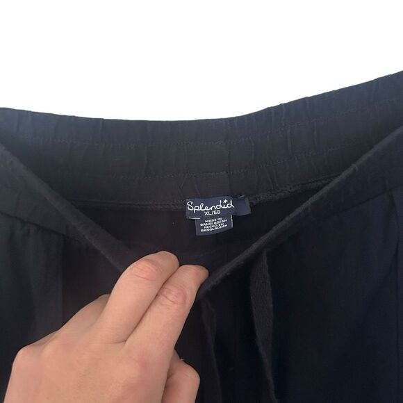 Splendid Drawstring Elastic Waist High-Rise Pull-On Jogger Pants Black Size XL - Picture 6 of 13